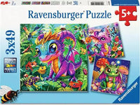 Baby Garden Dragons 3x49pc Puzzles