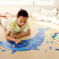 Humpback Whale Shimmer Floor Puzzle, 200pc