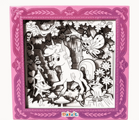 3D Coloring Slides - Unicorn