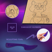 OKTO Coloring with Clay by Numbers - Cat