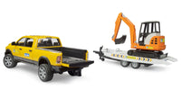 Ram Rental Service w/Trailer and Mini Excavator