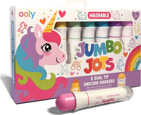 Jumbo Jots: Dual Tip Cone & Stamp Markers - Unicorn