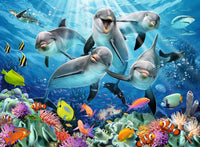 Dolphins in the Coral Reef - 500 Piece Puzzle
