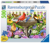 At the Birdbath - 500 Piece Large Format Puzzle