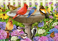 At the Birdbath - 500 Piece Large Format Puzzle
