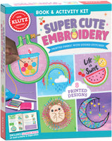 Super Cute Embroidery Book & Activity Kit