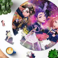 K-Pop Demon Hunters 500pc Round Puzzle
