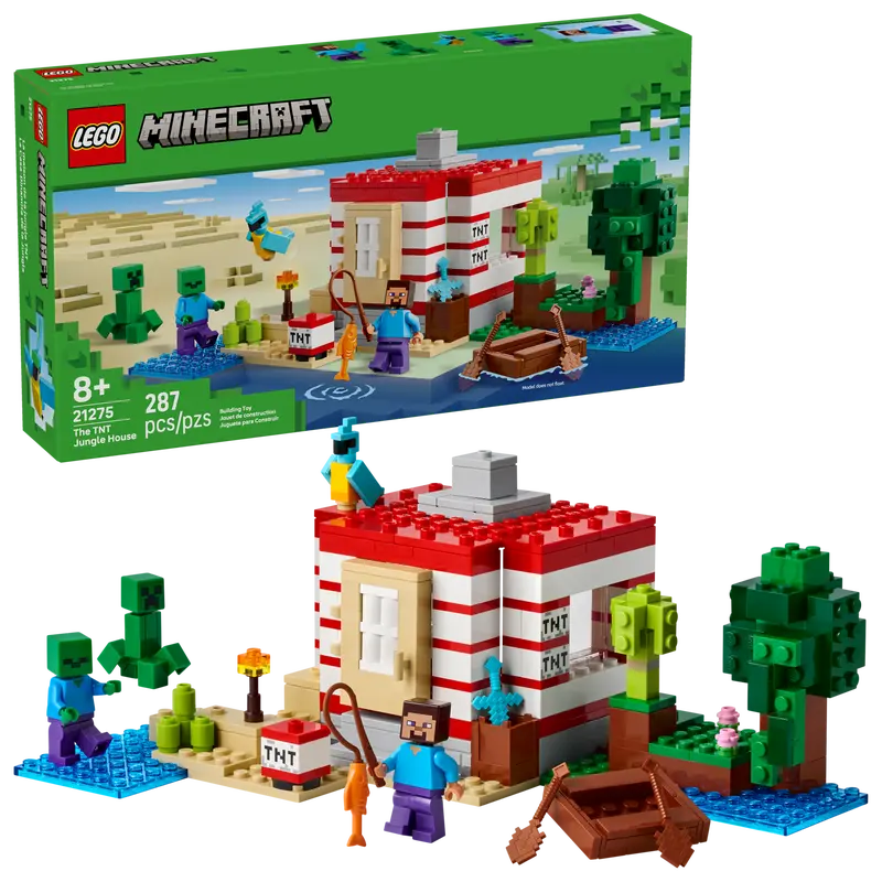 Lego Minecraft TNT Jungle House