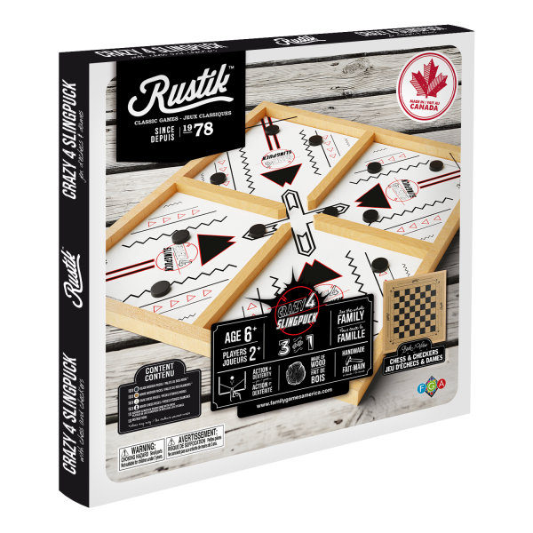 Rustik Crazy 4 Slingpuck 3 in 1 gameboard