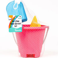 3pc Pink Sand Bucket Set