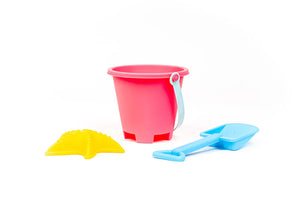 3pc Pink Sand Bucket Set