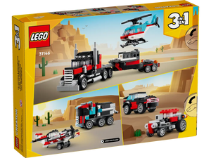 Lego - Flatbed Truck with Helicopter