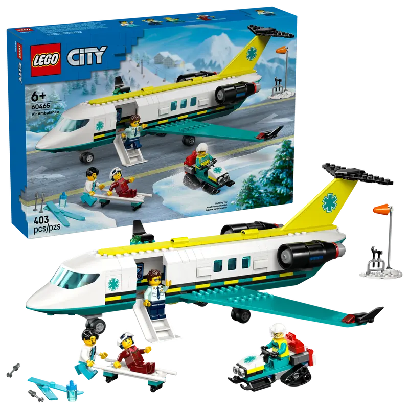 Lego City Emergency Air Ambulance Airplane