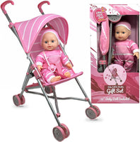 Stroller and Baby Doll Gift Set
