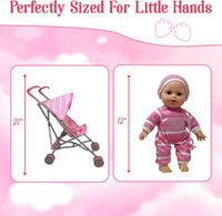 Stroller and Baby Doll Gift Set
