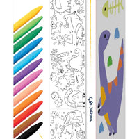 Coloring Roll Kit - Dino World