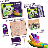 OKTO Coloring with Clay by Numbers - Panda