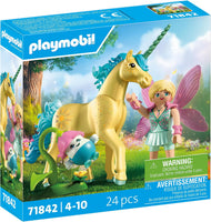 Collectible Unicorn: Sunshine Blossom with Fairy
