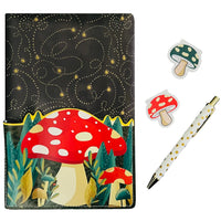 Mushroom Garden Pocket Journal With Pen

