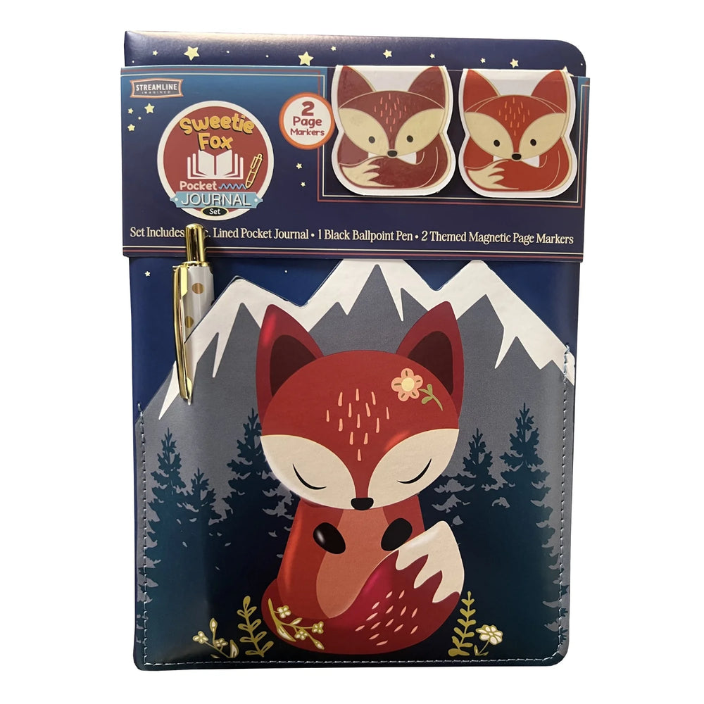 Sweetie Fox Pocket Journal With Pen