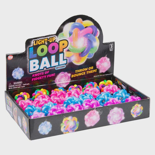 Light Up Loop Ball Keychain