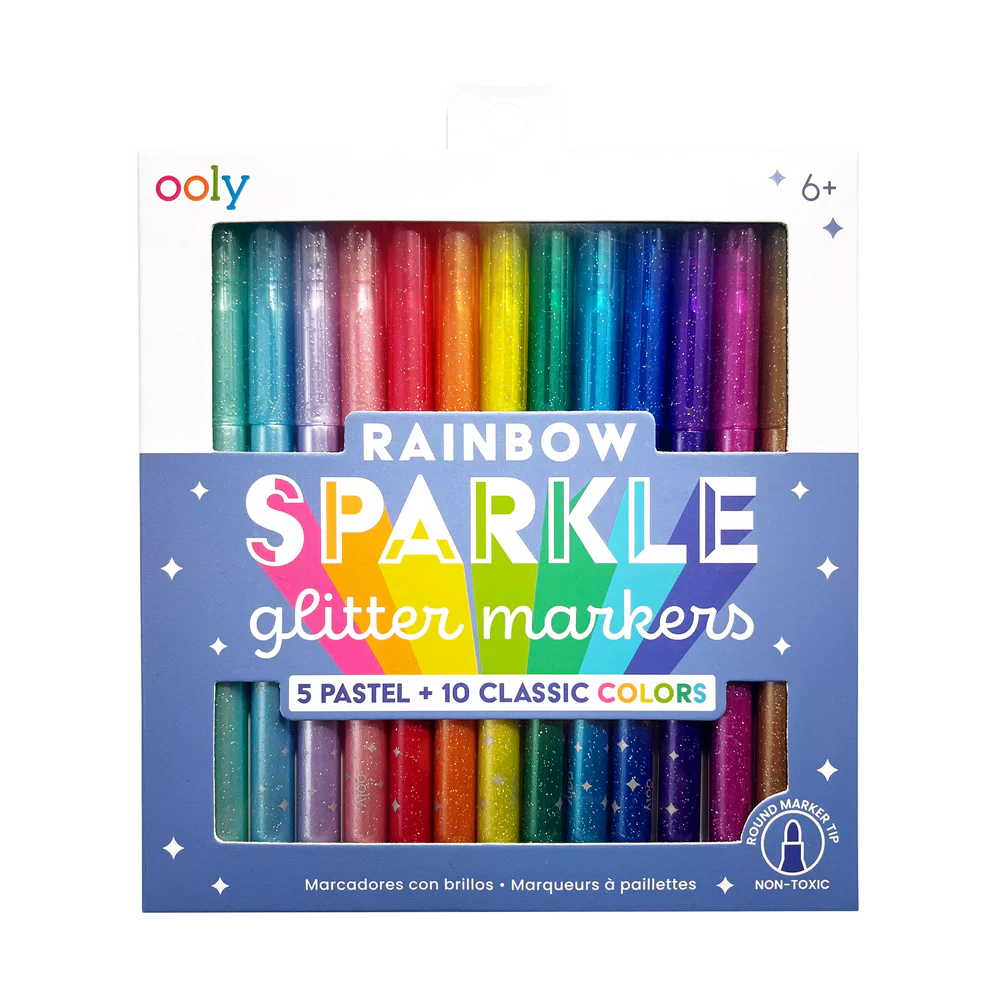 Rainbow Sparkle: Glitter Markers