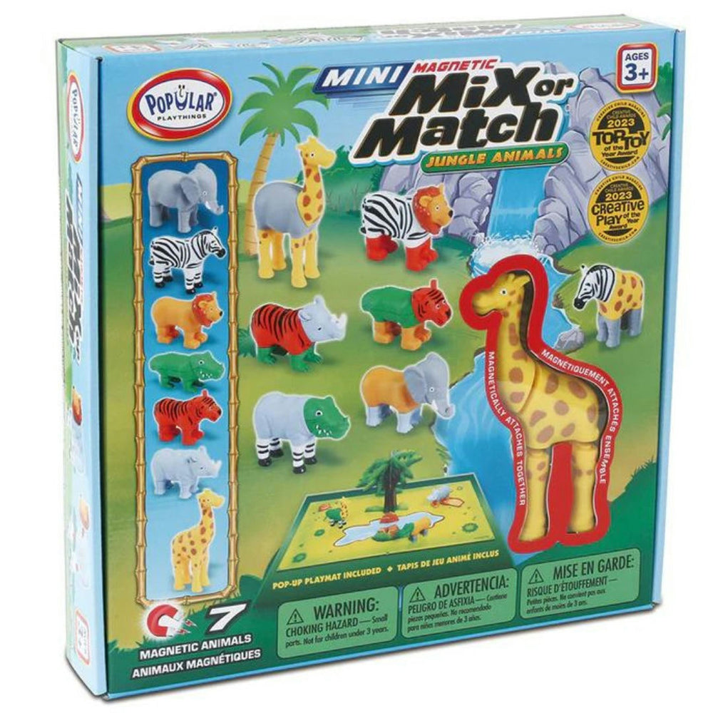 Mini Magnetic Mix or Match Jungle Animals