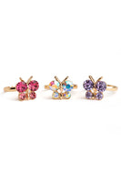 Boutique Butterfly Gem Rings 3 pack
