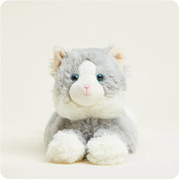Laying Down Gray Cat Warmies
