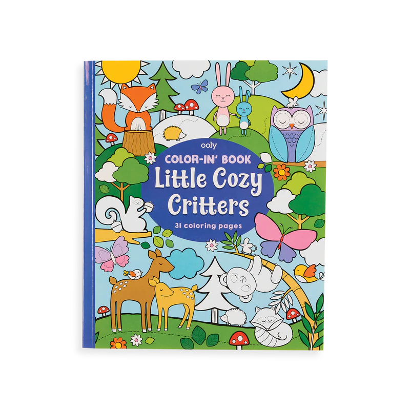 Color-In Book: Little Cozy Critters