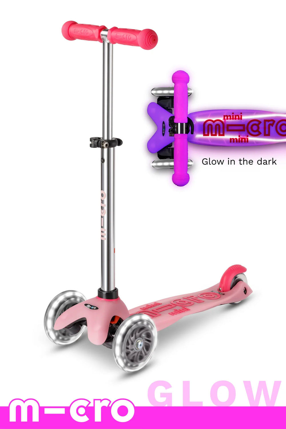 Micro Mini Deluxe Glow LED Plus - Frosty Pink
