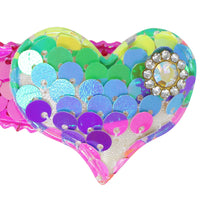 Sequin Heart Hair Clip
