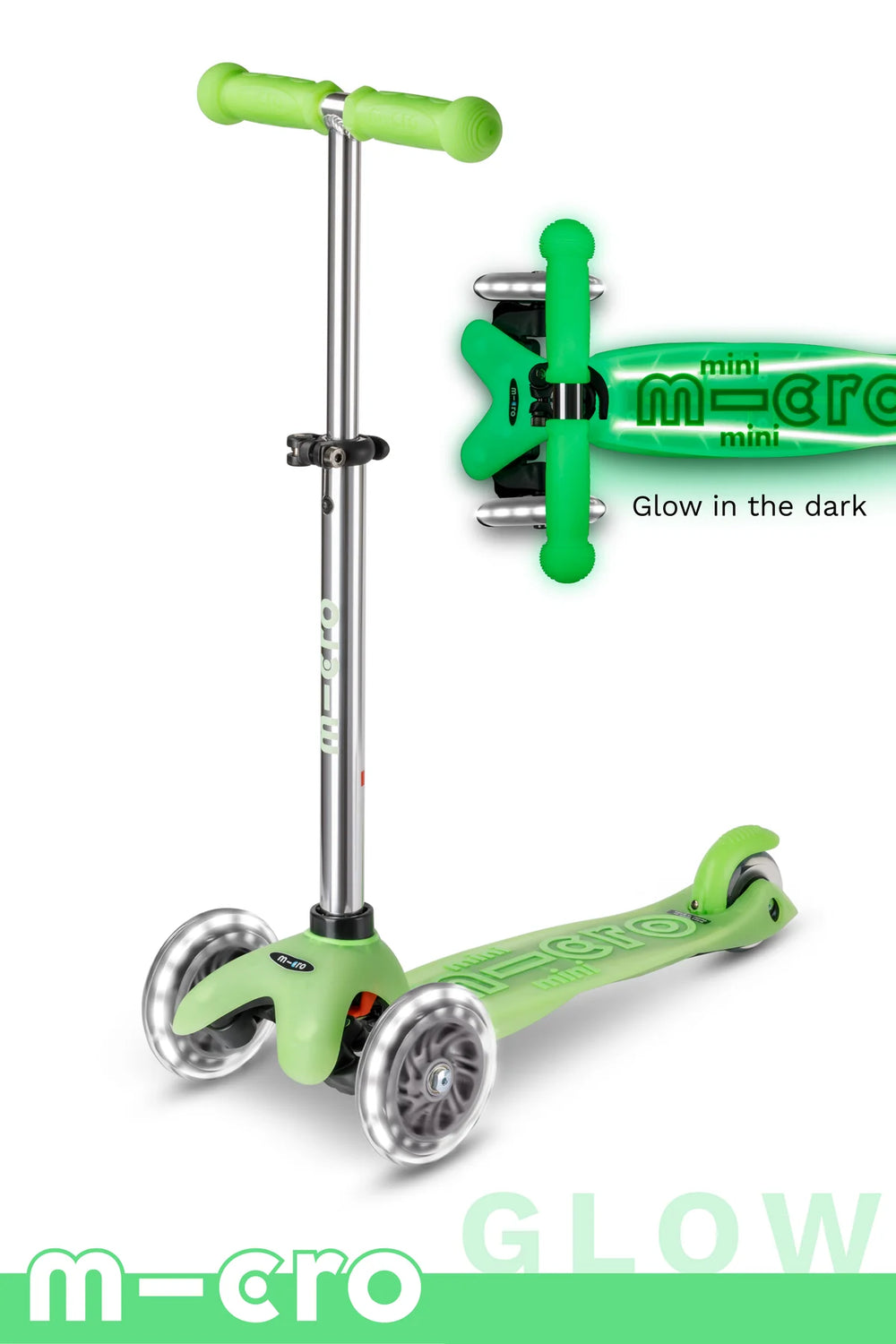 Micro Mini Deluxe Glow LED Plus - Icy Lime