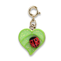 Charm It! Gold Glitter Ladybug Charm