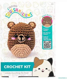 Squishmallow Crochet Kit Omar Bear