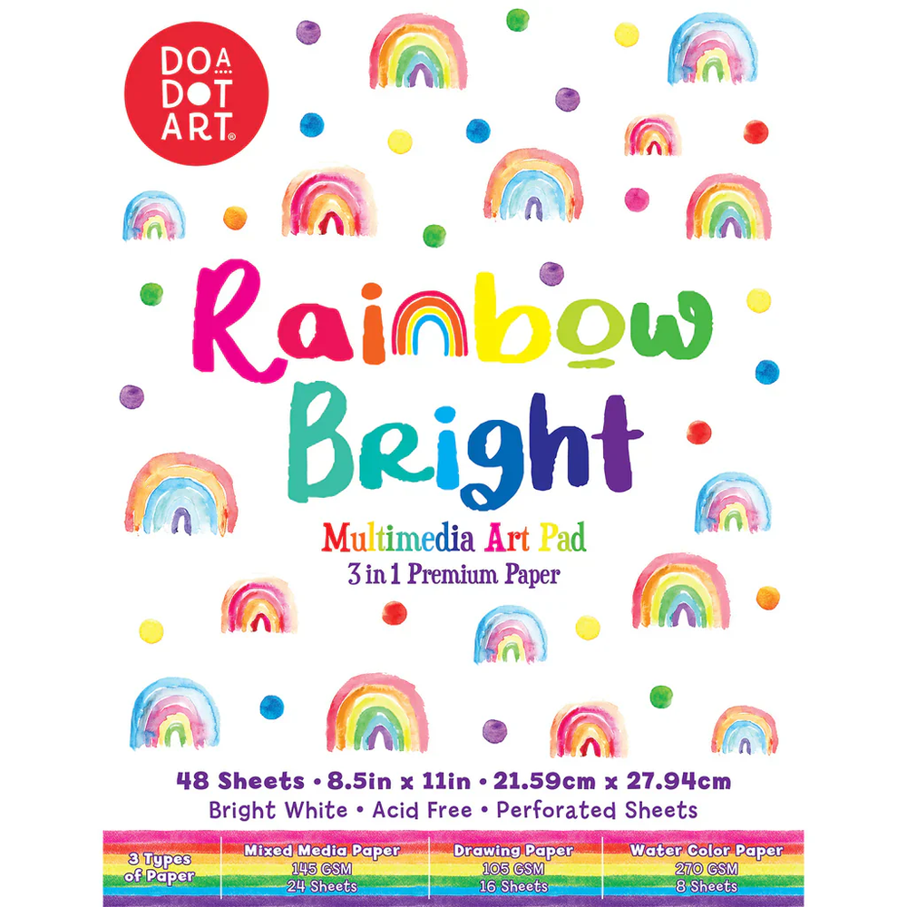 Rainbow Bright - Multimedia Art Pad