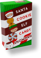 Santa Cookie Elf Candy Snowman Card Game
