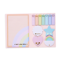 Side Notes Sticky Tab Notes Set - Pastel Rainbow