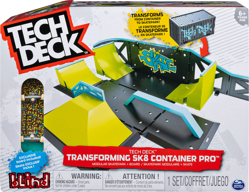 Tech Deck Transforming SK8 Container Playset - Assorted