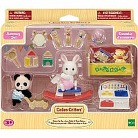 Calico Critters Baby's Toy Box - Snow Rabbit & Panda Babies
