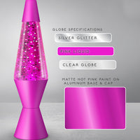 Pink Sparkle Lava Lamp 14.5"