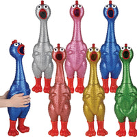 Giant Sparkle Rubber Chicken - Assorted
