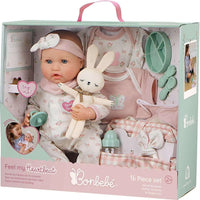 Bonbebe 15.5" Weighted Reborn Baby, Pink
