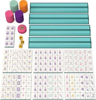 Mahjong Tile Set in Colorful Carrying Case
