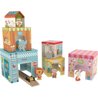 Tower House Stacking Game
