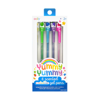 Yummy Yummy 6 Scented Metallic Gel Pens
