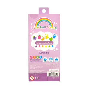 Yummy Yummy 6 Scented Neon Gel Pens
