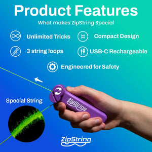 ZipString - blue