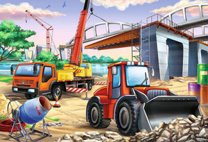 Construction & Cars 2 x 24 Piece Puzzles