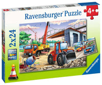 Construction & Cars 2 x 24 Piece Puzzles
